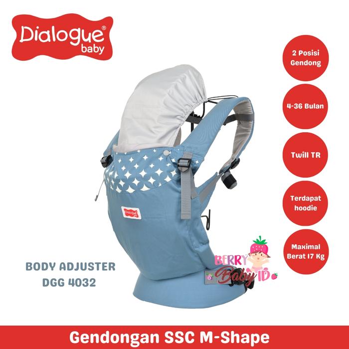 Gambar Dialogue Gendongan Depan Bayi SSC M-Shape Baby Carrier 4-36 Bulan Berry Baby Toddler Strap - Varian A dari Berry Baby undefined Tokopedia