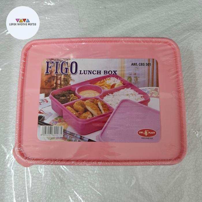 Gambar Tempat makanan kotak makan lunch box bento sekat 5 plastik dari Lapak Nyonya Marda undefined Tokopedia
