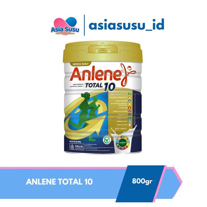 Gambar ANLENE TOTAL 10 VAN 400GR / 800GR (SUSU KESEHATAN TULANG OTOT DEWASA TINGGI NUTRISI) - 400GR dari asiasusuwahidin undefined Tokopedia