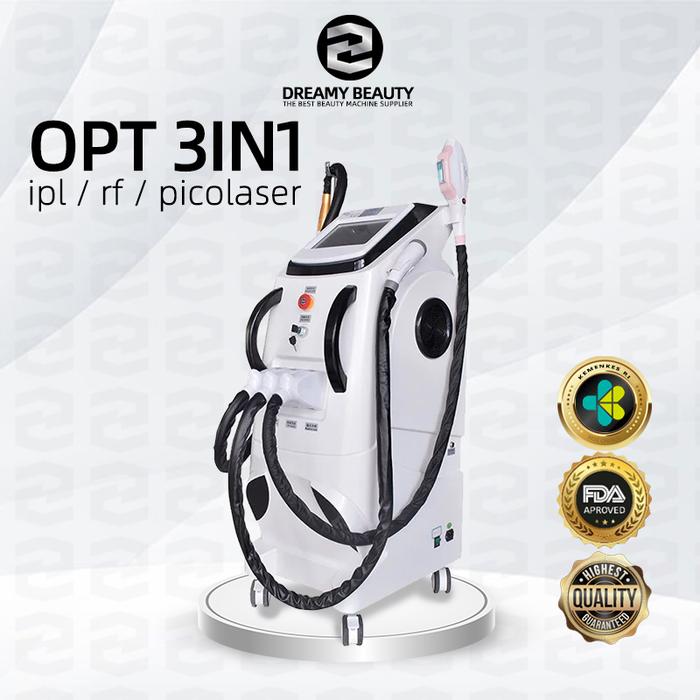 Gambar OPT 3in1 Dreamy Beauty maching pico laser+ipl laser+rf 3in1 picosecond laser penghilang tato blackdoll laser wajah Bekas Jerawat laser sulam alis ipl laser hair removal permanen ipl rejuvenation skin rejuve - opt 3in1 dari Dreamy-Beauty undefined Tokopedia