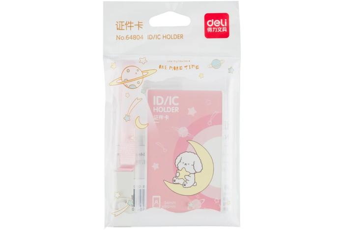 Gambar Deli 64804 ID/IC Set Tempat ID Card Holder Cover Card Frame ID NameTag Name Tag Nama 2 Sisi Plastik PVC Model Box Transparant Bening Integrated Kartu ATM Etoll Emoney Lanyard Gantungan Kunci Tag Vertikal 70 x 110 mm Yoyo Key Ring Belt C-113V - DELI64804 PINK dari Lbagstoremall undefined Tokopedia