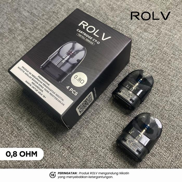 Gambar CARTRIDGE ROLV POD | ROCK POD CT-O 2ML AUTHENTIC BY SWEET & SMOOTH X ROLV - 0,8, PERPCS dari CLOUD SYSTEM STORE undefined Tokopedia