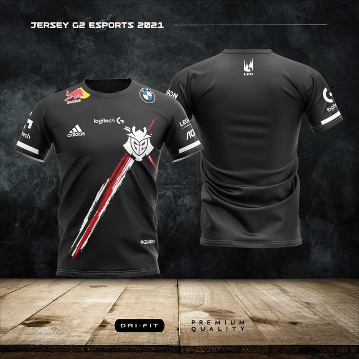 Gambar JERSEY KAOS GAMING G2 ESPORTS 2021 - XXL dari ziz store undefined Tokopedia