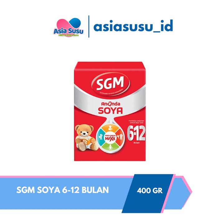 Gambar SGM Ananda Soya Susu Formula Bayi 6-12 Bulan 400gr / 0-6 Bulan 200gr - 6-12Bln 400gr dari Apotek Asia Susu undefined Tokopedia
