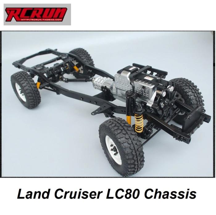Gambar RCRUN Run80 Land Cruiser Toyota LC80 Kit Adjustable Wheelbase RC Car - Kit Run80 only dari amanhop undefined Tokopedia