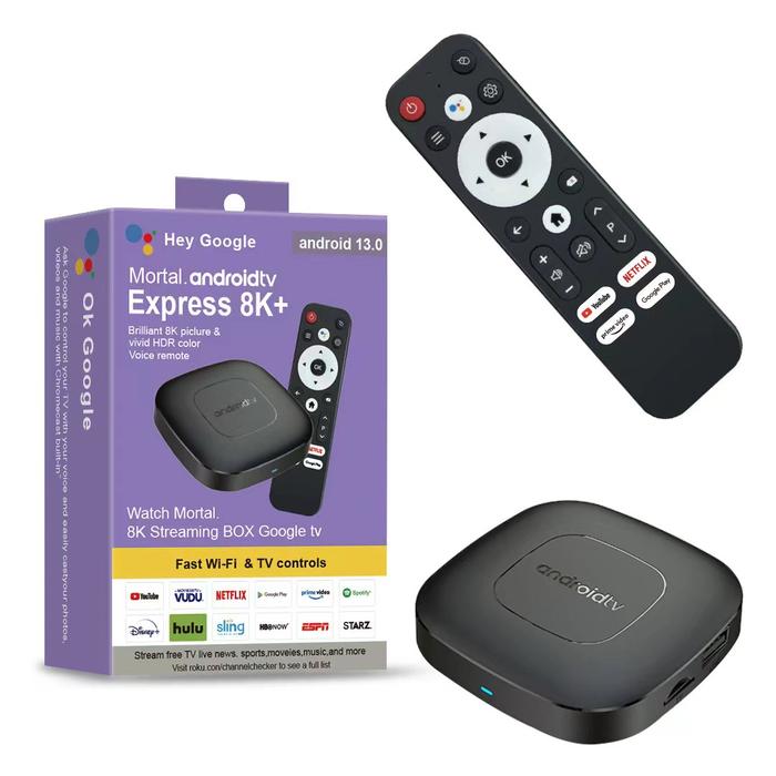 Gambar TV Box Mortal 8k+ android 13 Google Assistant Voice dari barangteknomurah undefined Tokopedia