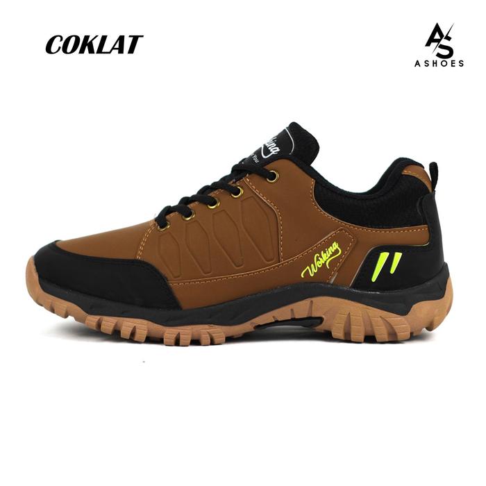 Gambar Sepatu gunung pria wanita olahraga outdoor hiking sneaker mendaki T-04 - COKLAT, 40 dari Akil Shoes Official Shop undefined Tokopedia