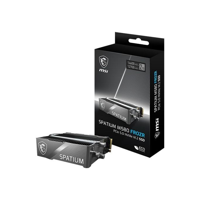 Gambar SSD MSI SPATIUM M580 FROZR 2TB / NVMe M.2 PCIe Gen 5 Heatsink / Gen5 / HEATSINK dari @kiosk undefined Tokopedia