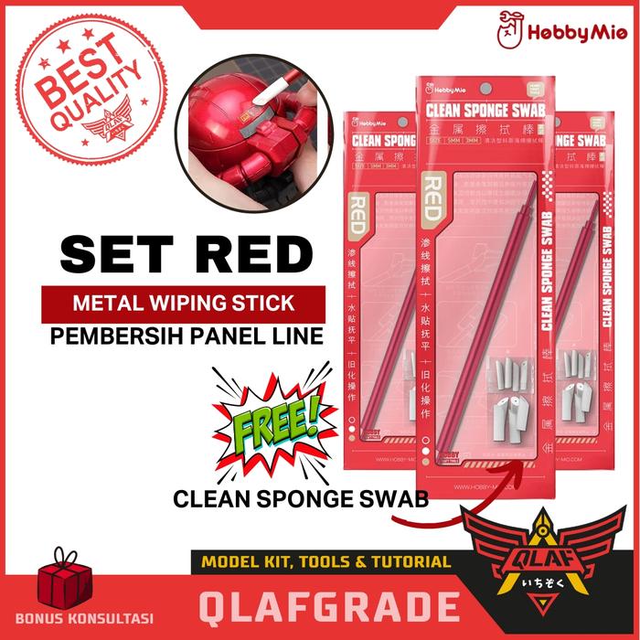 Gambar Pembersih Panel Line Metal Set 3 mm 5 mm Eraser PU TIP penghapus panel line clean sponge swab pembersih panel line wipe - Set Lengkap dari Wahkhilaf undefined Tokopedia