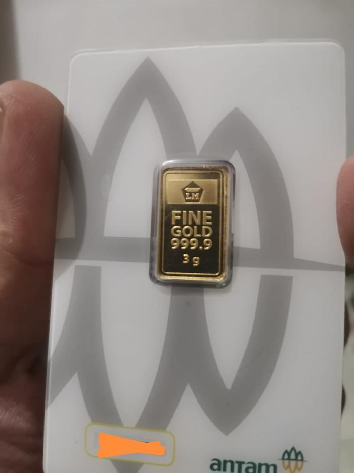 Gambar Antam 3gr reinvented press red mark LM 3 gram Emas 3 GR Certicard UBS - ANTAM dari AEY Inc. undefined Tokopedia