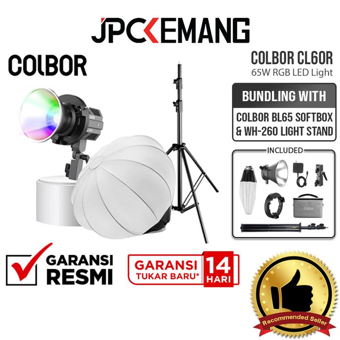 Gambar Paket Lighting Studio Colbor with SoftBox + LightStand Colbor CL60 CL60R CL100X LED Light GARANSI RESMI - CL60R+BL65 dari JPC Kemang undefined Tokopedia