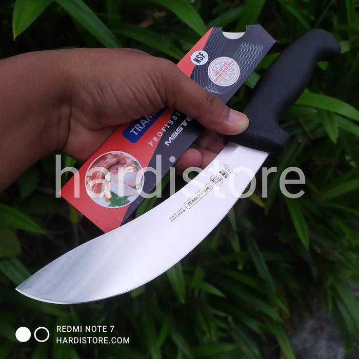 Gambar Pisau Seset Kulit 15 cm Tramontina Skinning Knife 24606/056 Yellow Handle Original BRazil - Hitam dari Hardistore Superpisau undefined Tokopedia