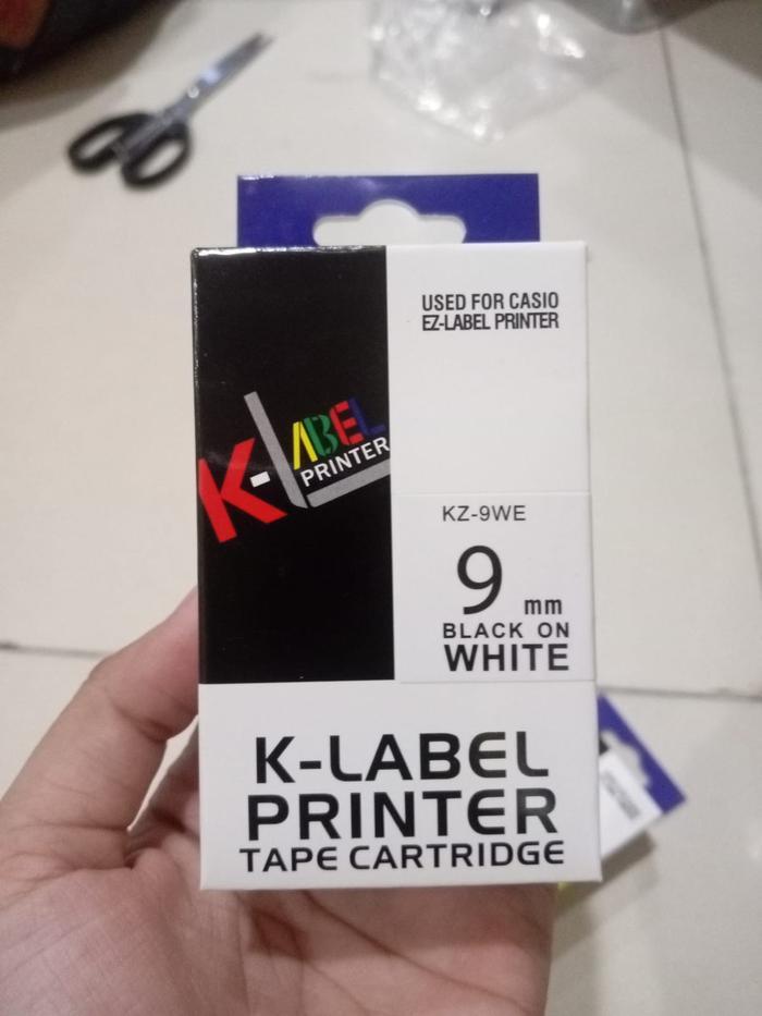 Gambar EZ label tape printer casio 9 mm - Putih Compatibl dari jayautamacom undefined Tokopedia