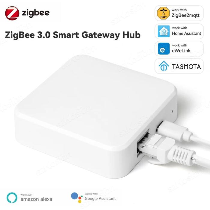 Gambar Smart Zigbee 3.0 Wired Gateway Hub RJ45 Ethernet Bridge for eWeLink APP Control ZigBee2MQTT Devices Work with a Home dari FluxLane undefined Tokopedia