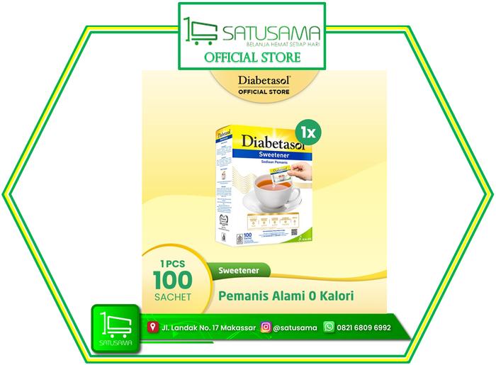 Gambar DIABETASOL SWEETENER - GULA - 100'S dari satusamaonline undefined Tokopedia