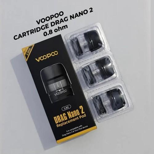 Jual Cartridge Voopoo Drag Nano 2 Pod Replacement 0,8/1,2OHM, 100% ORIGINAL  - 0.8, 3PCS/PACK - Kota Administrasi Jakarta Utara - 88sixteen | Tokopedia