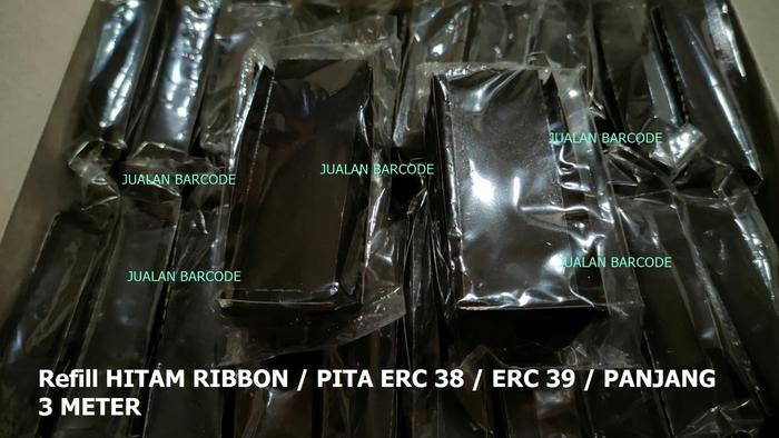 Gambar Pita REFIL PRINT Refill Printer Kasir Epson Erc 30 / 34 / 38 / TMU 220 - 3M LURUS HITAM dari JUALAN BAR CODE undefined Tokopedia