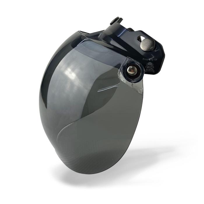 Gambar KACA BOGO MURAH CEMBUNG DAN FLAT KACA HELM RETRO MURAH - CEMBUNG SMOKE dari Globalhelmet undefined Tokopedia