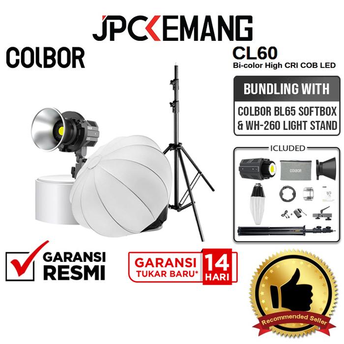 Gambar Paket Lighting Studio Colbor with SoftBox + LightStand Colbor CL60 CL60R CL100X LED Light GARANSI RESMI - CL60+BL65 dari JPC Kemang undefined Tokopedia