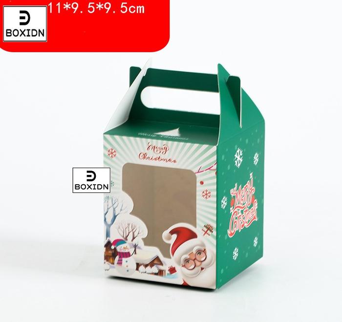 Gambar Christmas Box Natal 1 jar 600ml Natal Kuker Box Natal Cookies Box - Tenteng Hijau dari Boxidn undefined Tokopedia