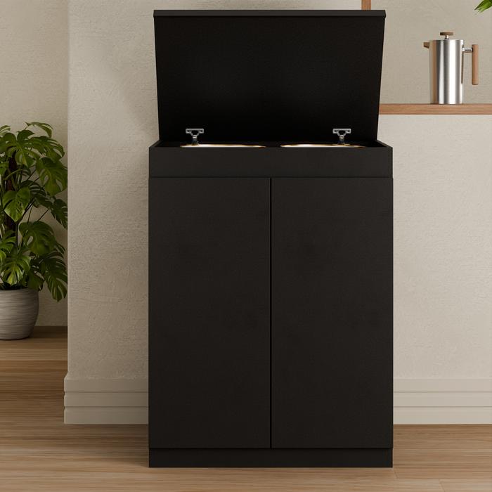 Gambar Rak Kitchen set bawah Dua 2 Pintu Rak Bawah Dapur Rak Minimalis Rak Serbaguna Rak Lemari Dapur Bawah Minimalis - 063 hitam dari homed7 undefined Tokopedia