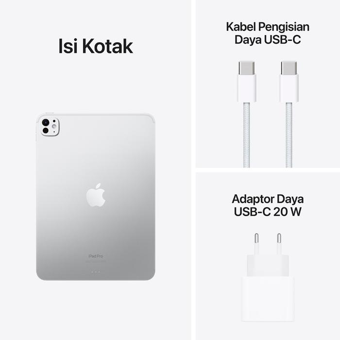 Gambar Apple iPad Pro 13 inch M4 Chip (7th Generation) - Silver, 256 GB Wi-Fi dari Digimap Official Store undefined Tokopedia