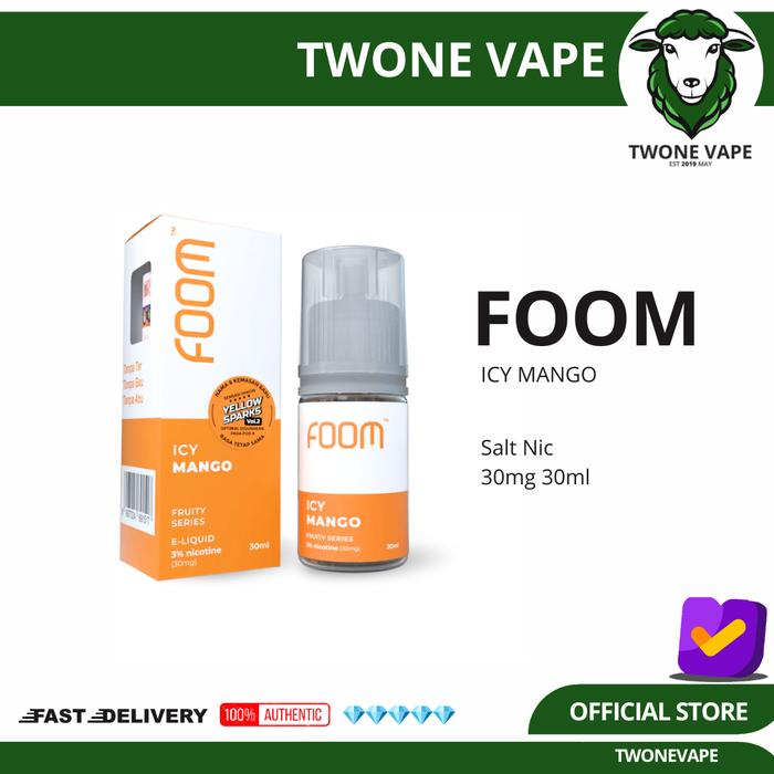 Gambar Liquid Foom Fruity Series | Foom Yellow Sparks Juicy Mango 30ml - ICY MANGO dari Twoneofficial undefined Tokopedia