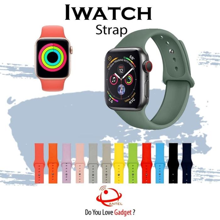 Jual Strap tali apple watch iwatch series 42mm 44mm 38 40mm Rubber