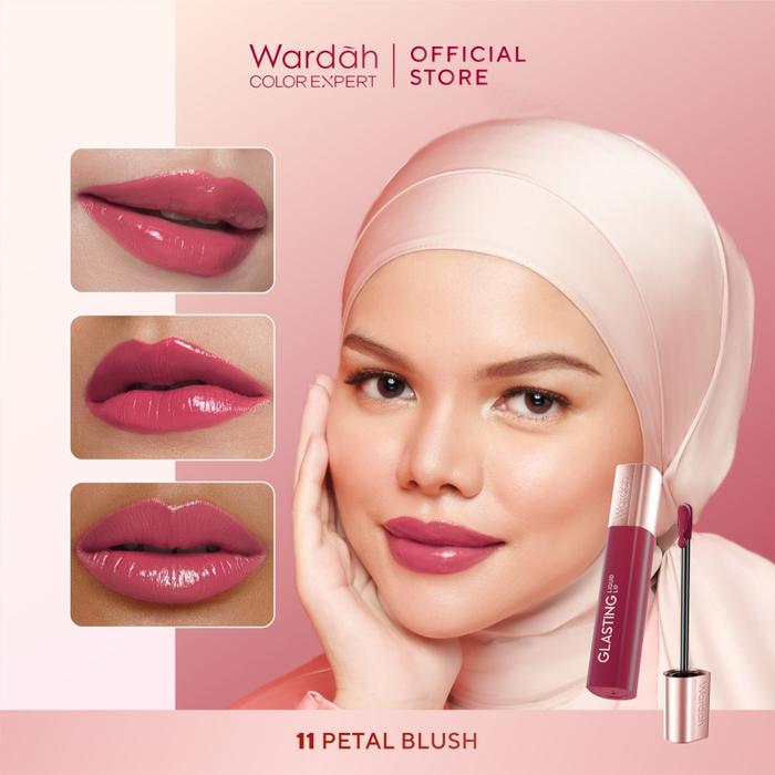 Gambar Glasting Liquid Lip New Wardah Lipstik Cair Gloss lipcream Matte Glass - 11 Petal Blush dari yaYes Collection undefined Tokopedia
