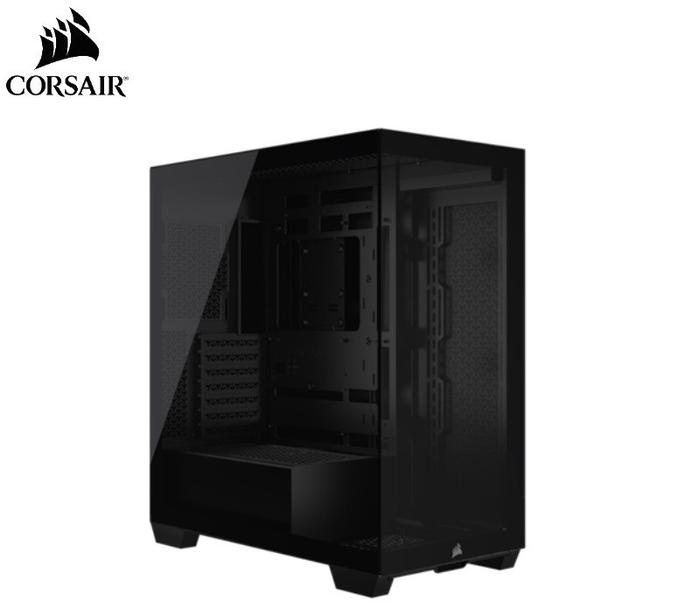 Gambar CORSAIR 3500X Tempered Glass ATX Mid-Tower Glass PC Case Casing - BLACK dari TF Com undefined Tokopedia