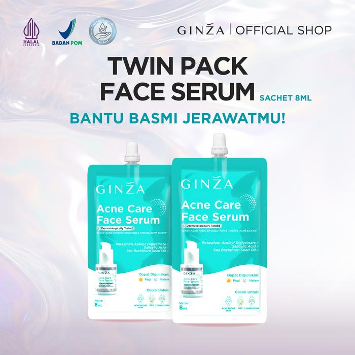 Gambar [PAKET HEMAT ISI 2] Ginza Face Serum Sachet 8ml - ACNE 2 dari Ginza Beauty undefined Tokopedia