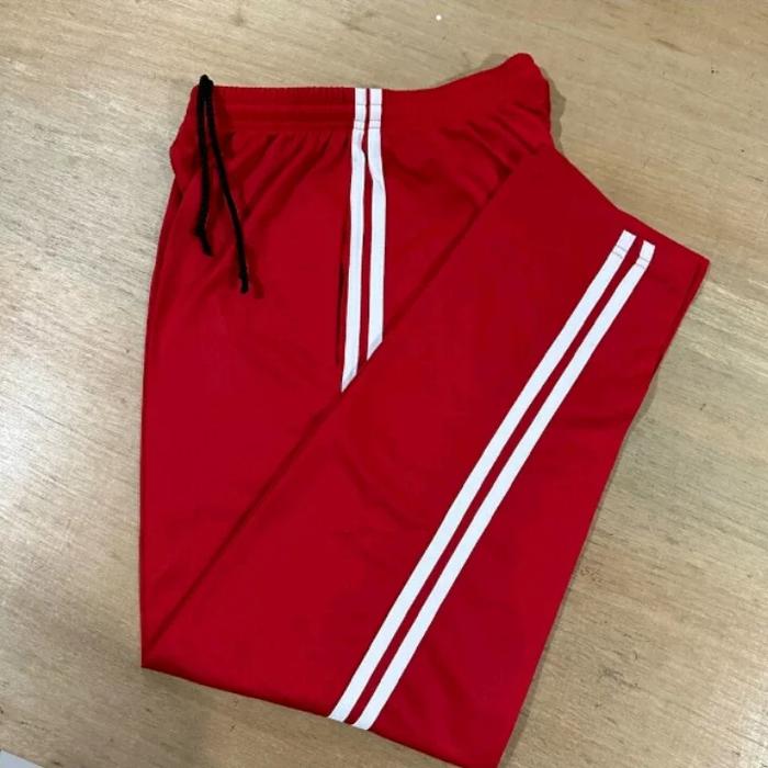 Gambar Celana Training merah strip putih size S M L XL XXL - merah strip pth, S dari Lucky fashion bdg undefined Tokopedia