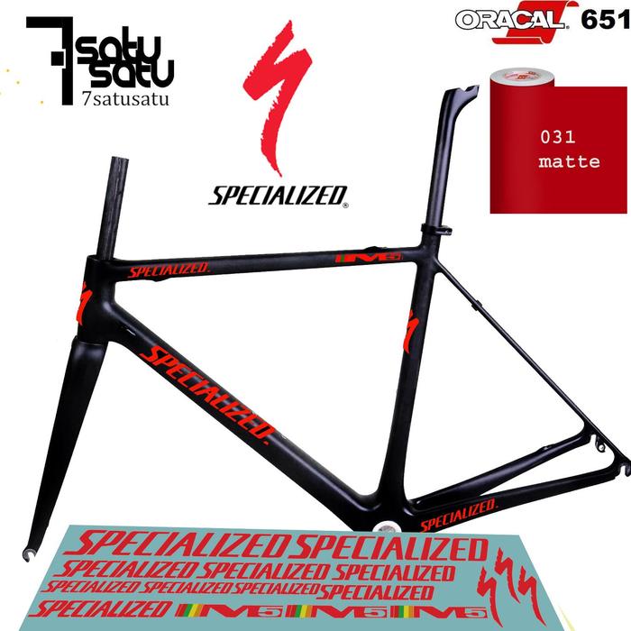 Gambar NEW sticker sepeda Specialized cutting - Merah Doff dari CV CIPTA ANUGERAH undefined Tokopedia