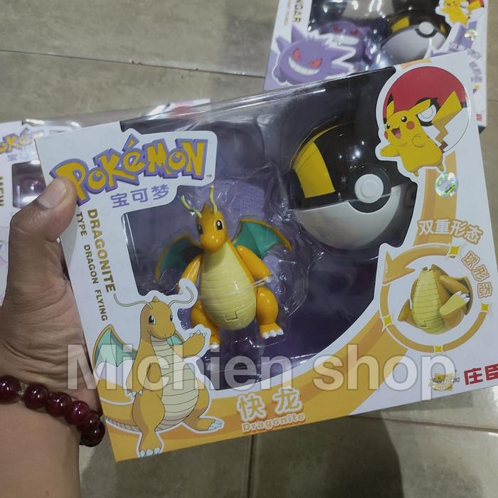 Gambar Pokemon Pokeball Snorlax Psyduck Gengar Mew Charizart Lunala/mainan Pajangan Action Figure - Dragonite dari MICHIEN-SHOP undefined Tokopedia