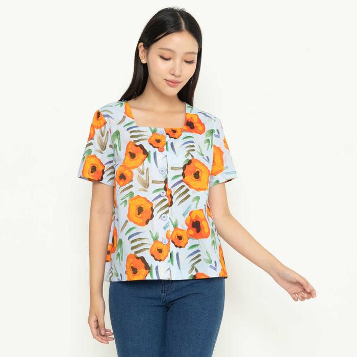 Gambar *Ready Stok* N2 - Atasan Katun 28440 - Biru, 3L dari Sisters Fashion Group undefined Tokopedia