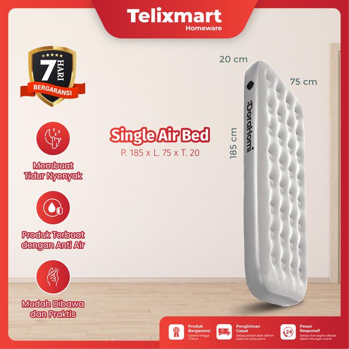 Gambar Kasur Angin single twin double Air Bed Matras Kamar Anti Kemp - singel dari Telixmart Indonesia undefined Tokopedia