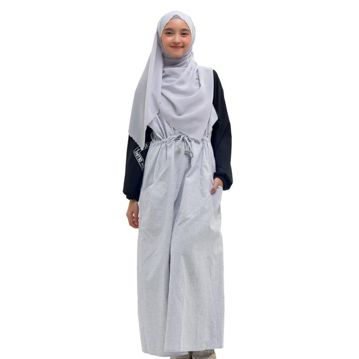Gambar Rabbani - Atasan Over All Muslim Wanita Dara Lengan Pendek Zeenar Exclusive - 210 Lunar Rock, XS dari Rabbani ID_NEW undefined Tokopedia