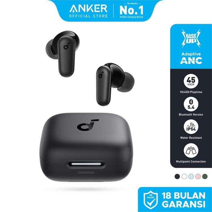 Gambar TWS Soundcore Anker R50i NC Earbuds Adaptive Noise Canceling Headset Earphone Bluetooth 5.4 - Black dari Verzmoon undefined Tokopedia