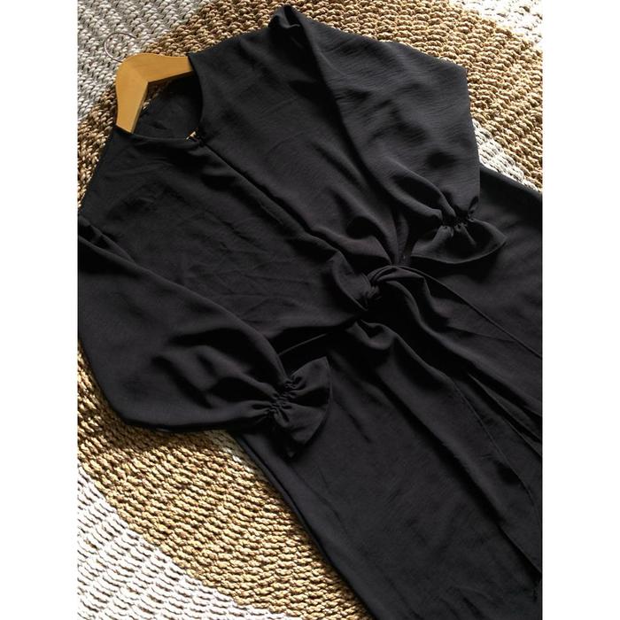 Gambar Elena Long Tunik Dress Wanita - Hitam dari Tokogo.id undefined Tokopedia