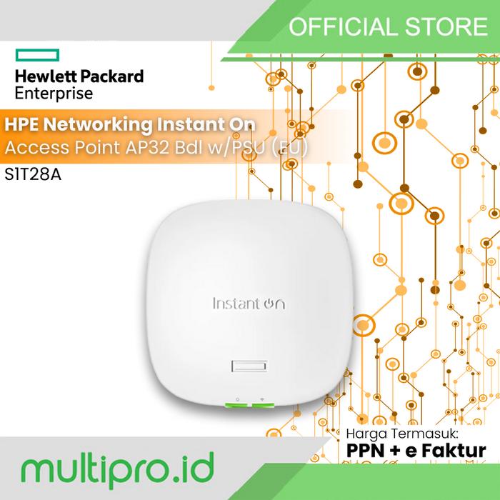 Gambar HPE Networking Instant On Access Point AP32 Bundle Adaptor (EU) WiFi 6E S1T28A dari Multipro.id undefined Tokopedia