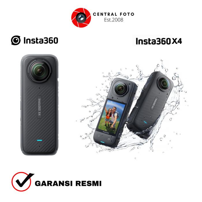 Gambar Insta360 X4 8K 360 Action Camera Insta 360 ONE X4 Action Cam GARANSIRESMI - UNIT ONLY dari Central Foto undefined Tokopedia