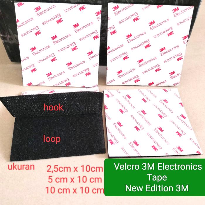Gambar perekat strap double side tape 3M Electronics hook & loop strong tape - hijau Army, 2,5 cm x 10 cm dari olins store undefined Tokopedia