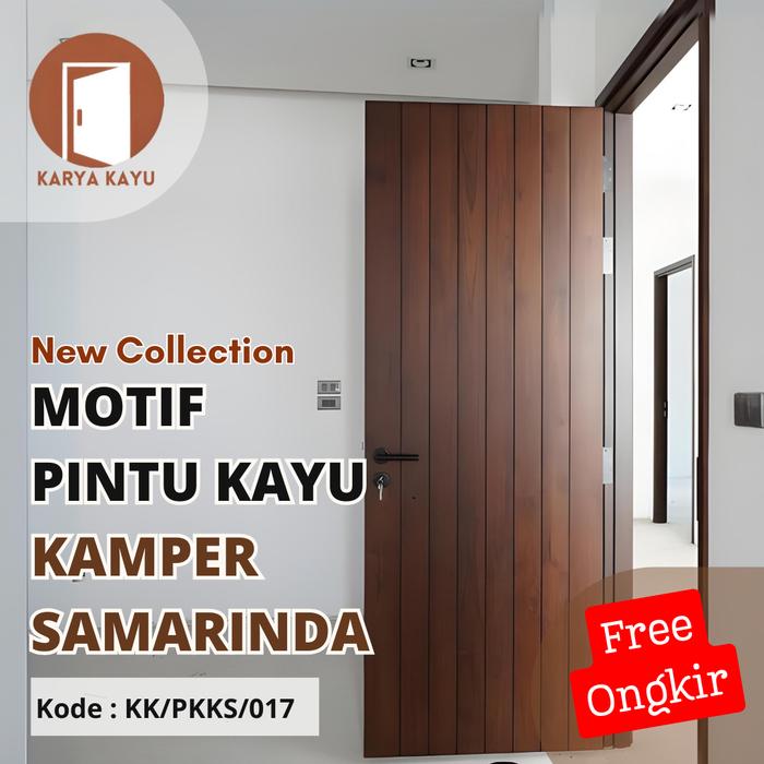 Gambar Full Paket Lengkap Pintu Kayu Kamper Samarinda dan Kusen Kayu - KK/PKKS/017, Kusen+Pintu dari Karya.Kayu undefined Tokopedia