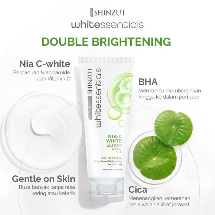 Gambar Shinzui facial Wash 80ml sinzui HIJAU Skin lightening sabun cuci Wajah - 80ml Acne dari yaYes Collection undefined Tokopedia