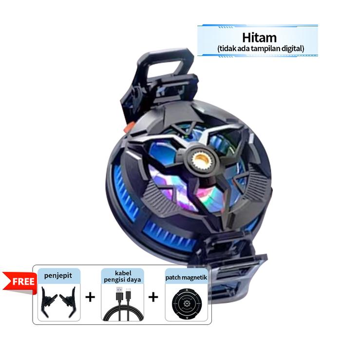 Gambar NETPAC X103 Radiator Fan Cooler 2 modus Digital LED Pendingin HP Cooling Fan Gaming Cooler Original - Hitam dari Netpac Store undefined Tokopedia