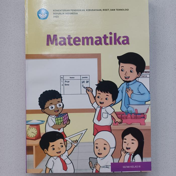 Gambar Buku Paket Matematika Kelas 3 SD/MI Kurikulum Merdeka Kemendikbudristek dari TB.Pratama Palasari Bandung undefined Tokopedia