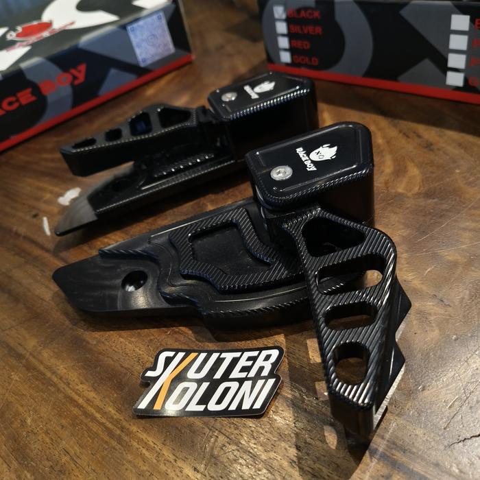 Gambar RACEBOY FOOTSTEP FOR VESPA SPRINT / PRIMAVERA 3V IGET ABS - BLACK BLACK dari skuterkoloni undefined Tokopedia