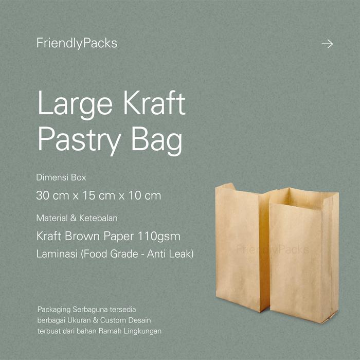 Envelop Roti Packing Jual Large Pastry Bag Packaging Kraft / Kemasan Kantong Roti / Whole ...