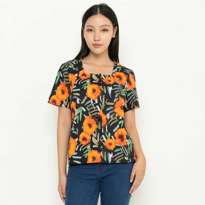 Gambar *Ready Stok* N2 - Atasan Katun 28440 - Hitam, 5L dari Sisters Fashion Group Kota Administrasi Jakarta Utara Tokopedia