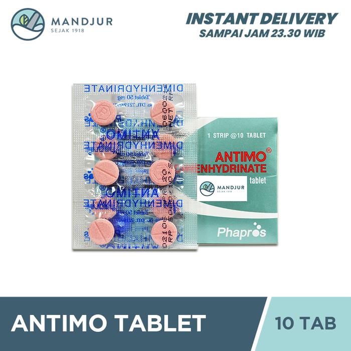 Gambar Antimo Tablet - Obat Pereda Mabuk Perjalanan dari Apotekmandjurofficial undefined Tokopedia